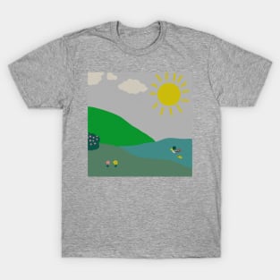 Duck Pond Scene T-Shirt